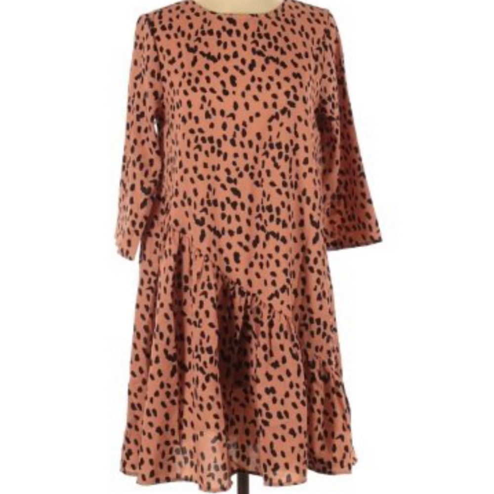 Hayden animal print swing dress.